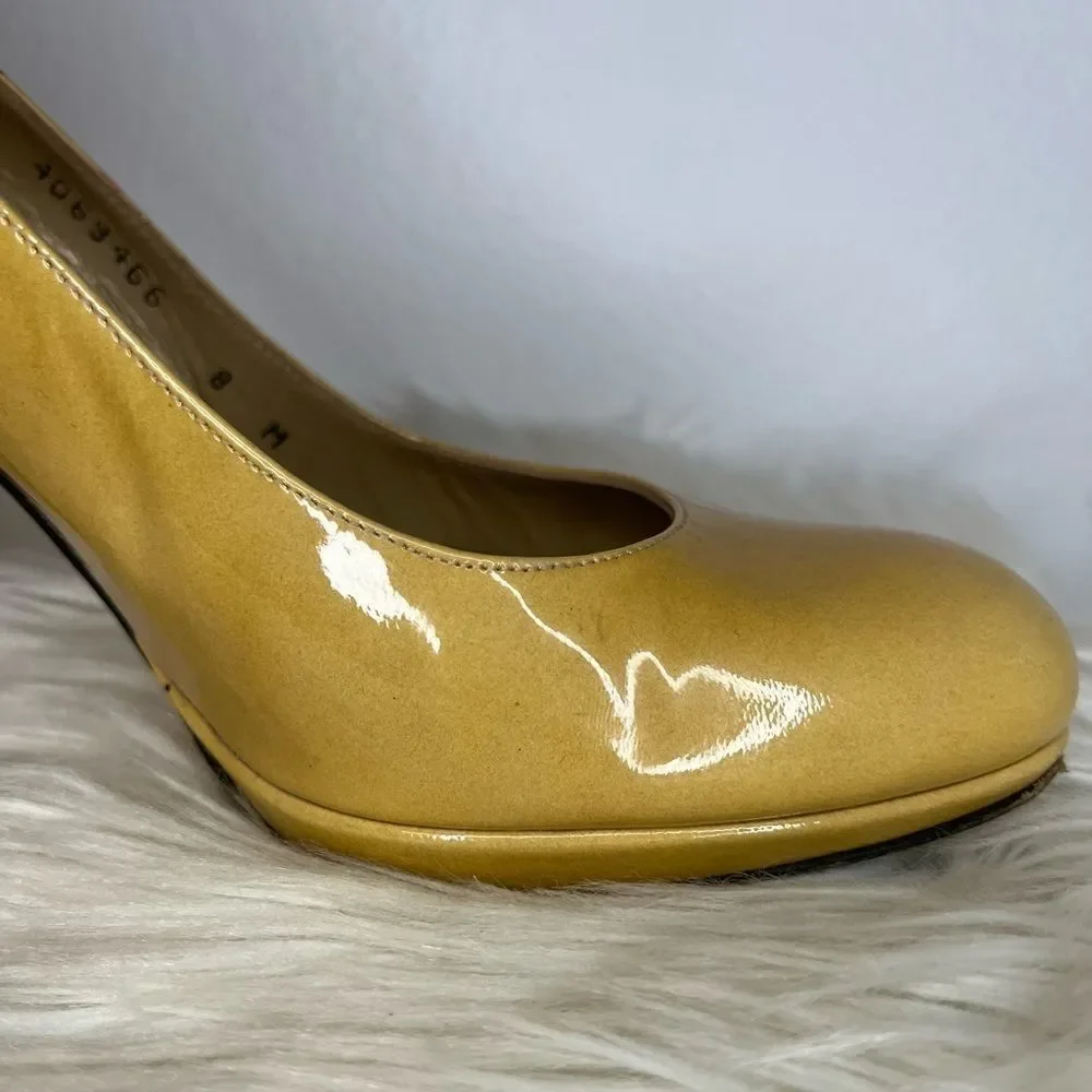 Stuart Weitzman Yellow Patent Leather Pumps​​​ - Picture 4 of 16